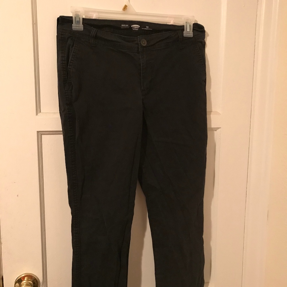Old Navy Black Boot-Cut Jeans, Size 10
